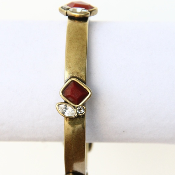 Silpada Mirage Bangle Bracelet Swarovski Crystals - Picture 3 of 6